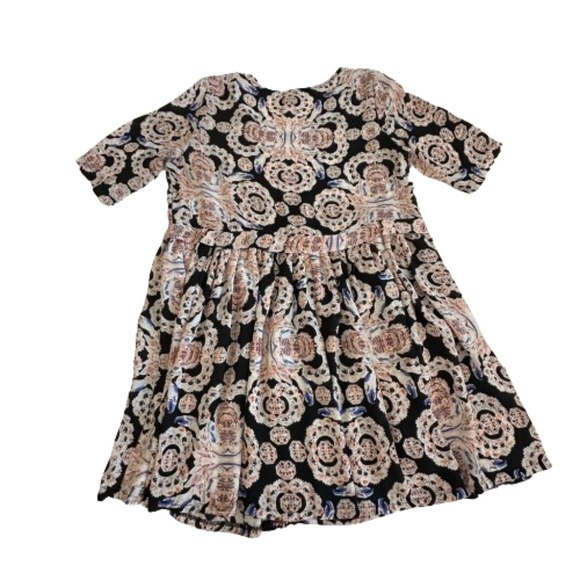 Passion Fusion Women's Small Multitone Bohemian Short Sleeves Mini Dress/Tunic - Picture 7 of 15